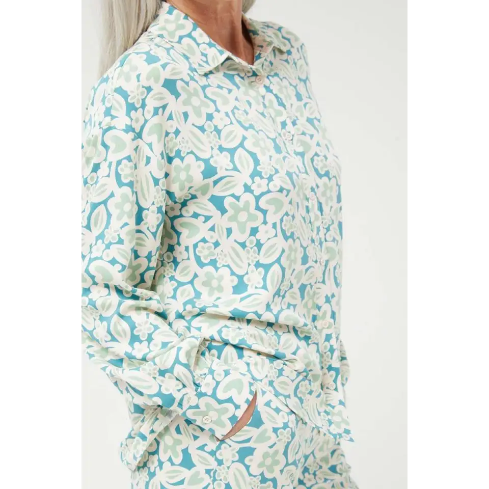 COMPAÑIA FANTASTICA CAMISA DE FLORES