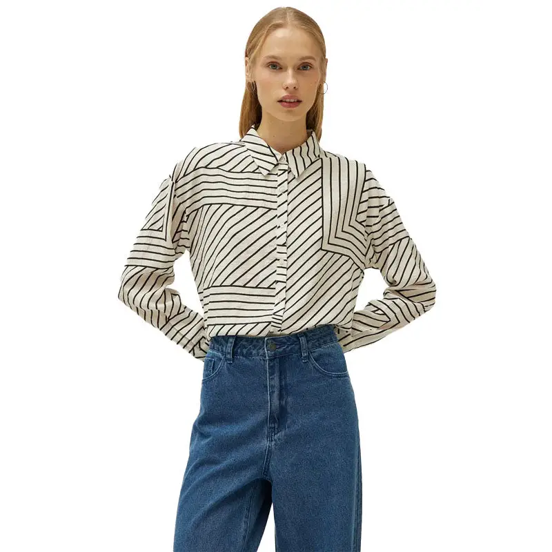 COMPAÑÍA FANTÁSTICA CAMISA DE RAYAS BLANCO