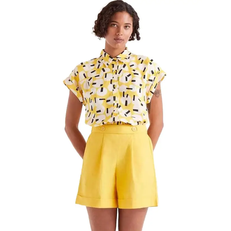 COMPAÑÍA FANTASTICA CAMISA MANGA CORTA GEOMÉTRICO