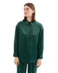 COMPAÑÍA FANTÁSTICA CAMISA SATINADA VERDE