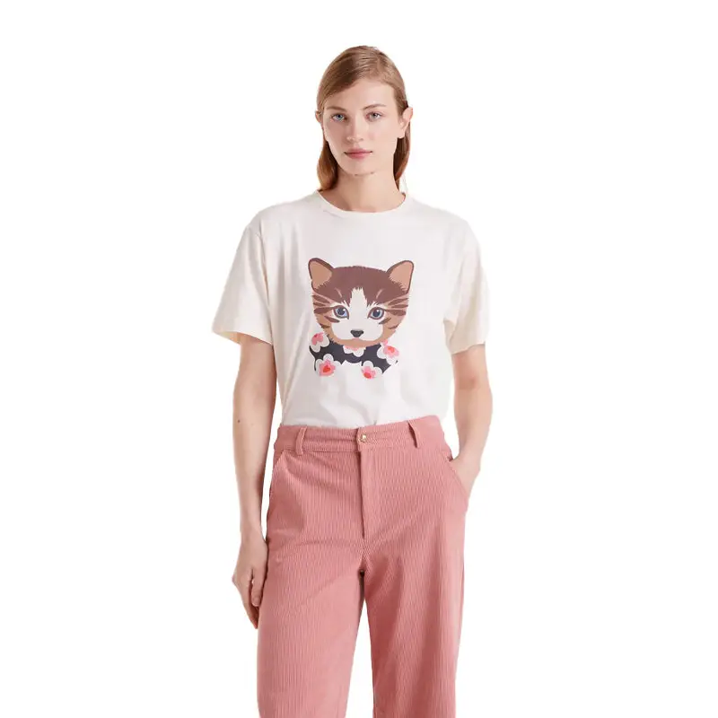 COMPAÑIA FANTASTICA CAMISETA 100% ALGOD EST GATITO - textil