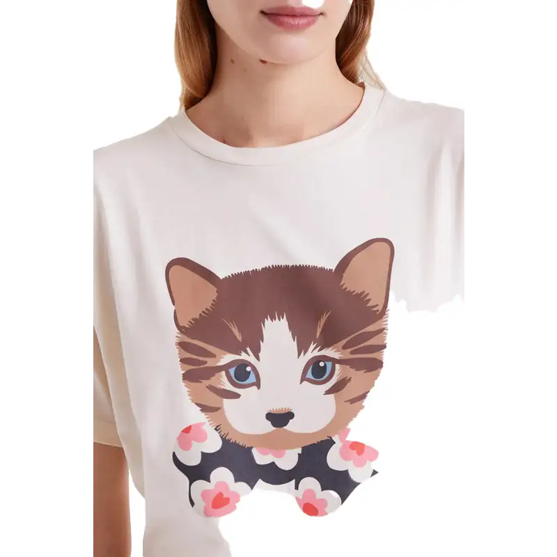 COMPAÑIA FANTASTICA CAMISETA 100% ALGOD EST GATITO - textil