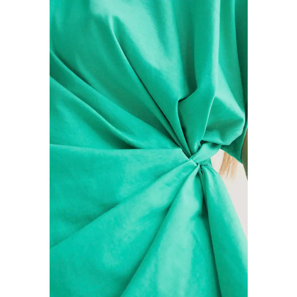 COMPANIA FANTASTICA CAMISETA 100 ALGODON VERDE CON NUDO LATERAL