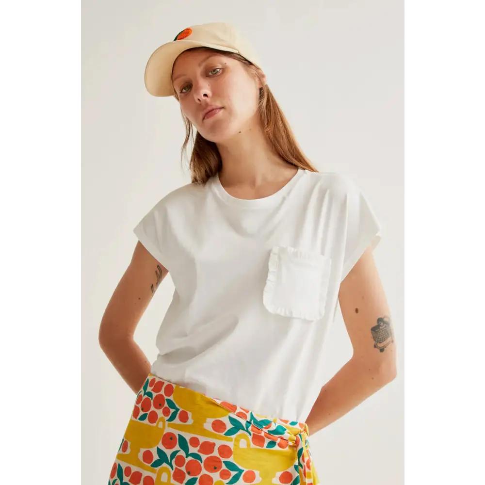 COMPANIA FANTASTICA CAMISETA BASICA 100 ALGODON BLANCO