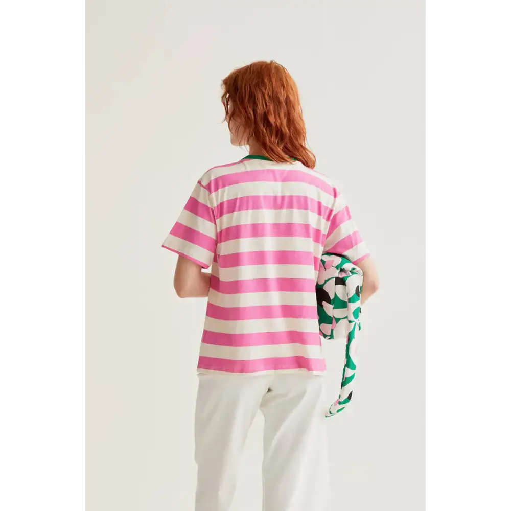 COMPAÑIA FANTASTICA CAMISETA CON ESTAMPADO DE RAYA
