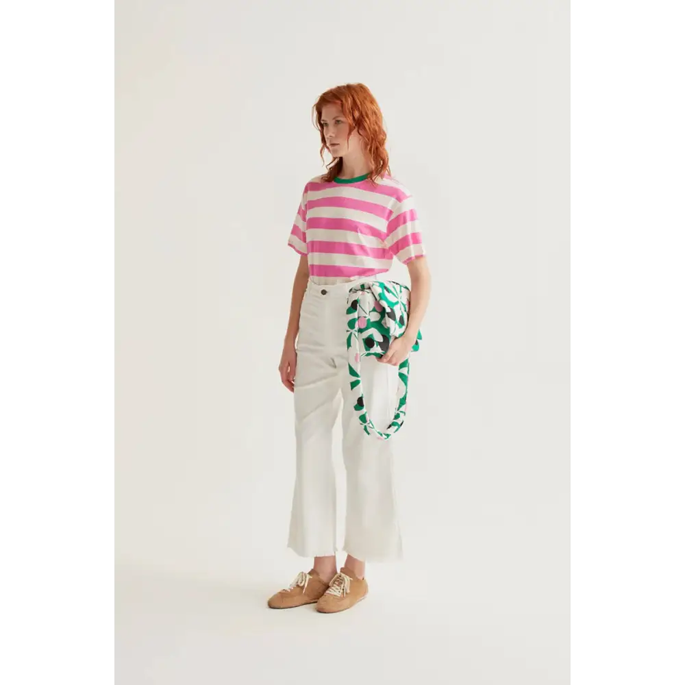 COMPAÑIA FANTASTICA CAMISETA CON ESTAMPADO DE RAYA