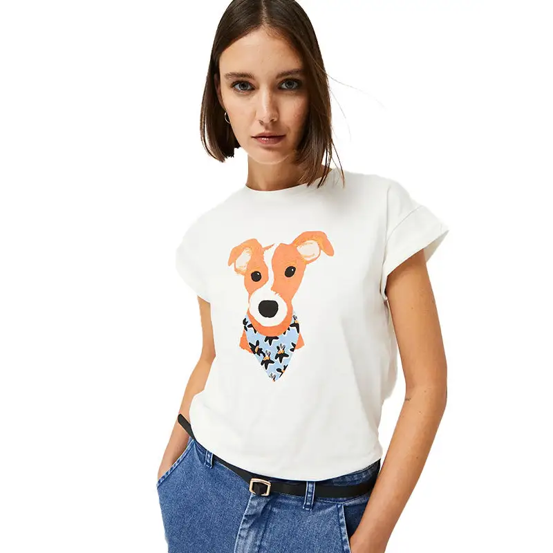 COMPAÑÍA FANTÁSTICA CAMISETA CON PRINT AZUL