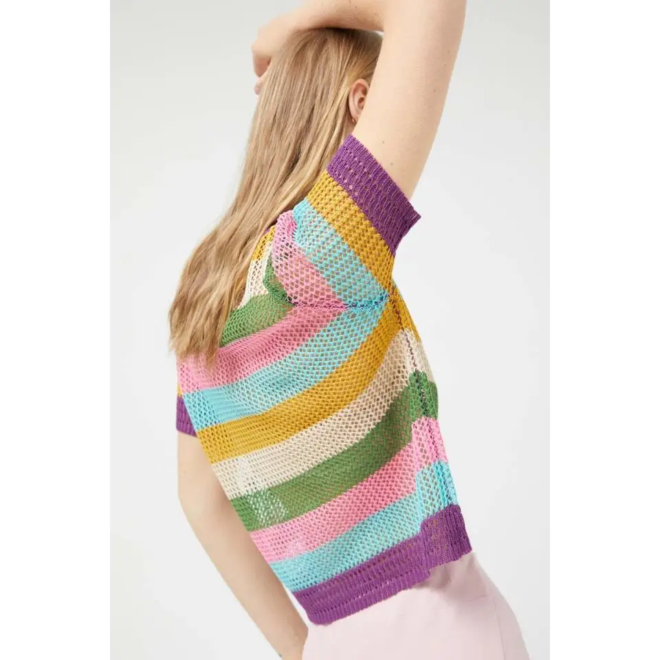COMPAÑIA FANTASTICA CAMISETA DE RAYAS MULTICOLOR