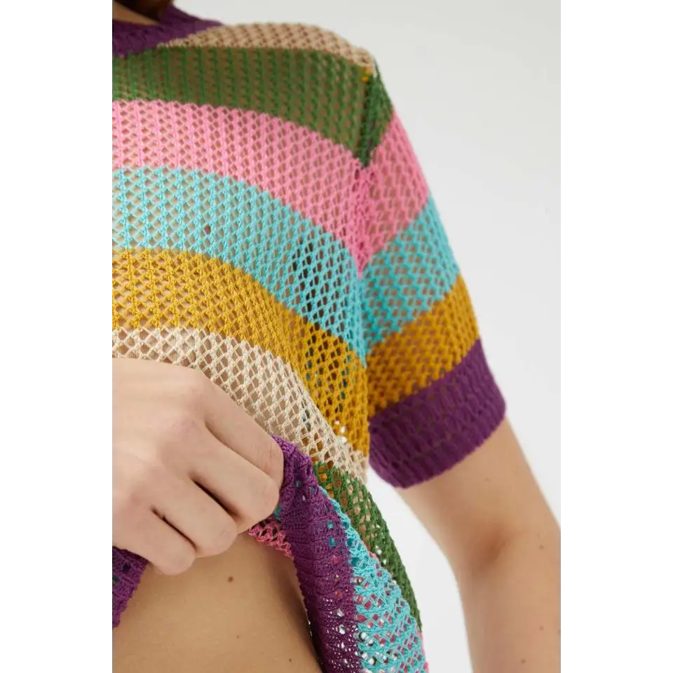 COMPAÑIA FANTASTICA CAMISETA DE RAYAS MULTICOLOR