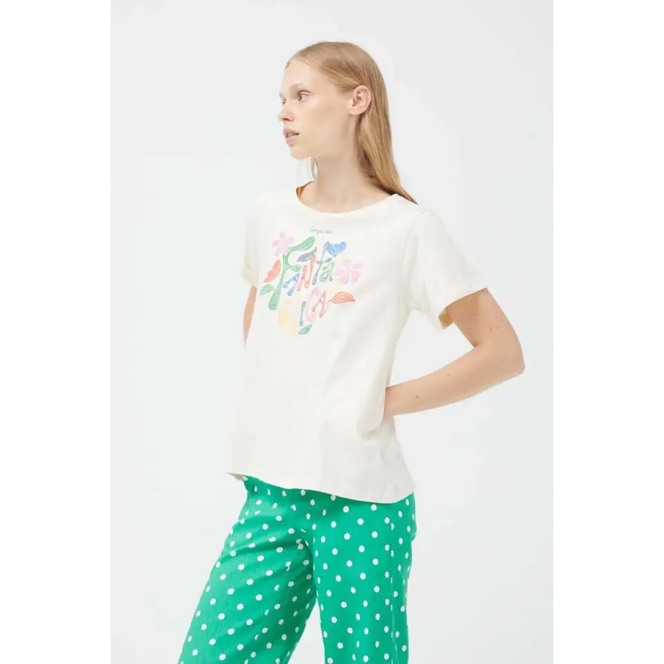 COMPAÑÍA FANTASTICA CAMISETA PRINT BLANCA