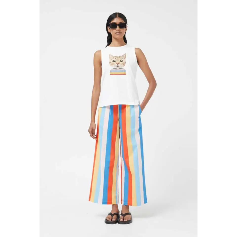 COMPAÑÍA FANTÁSTICA CAMISETA PRINT GATO BLANCA