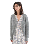 COMPAÑÍA FANTÁSTICA CARDIGAN DE PUNTO GRUESO GRIS