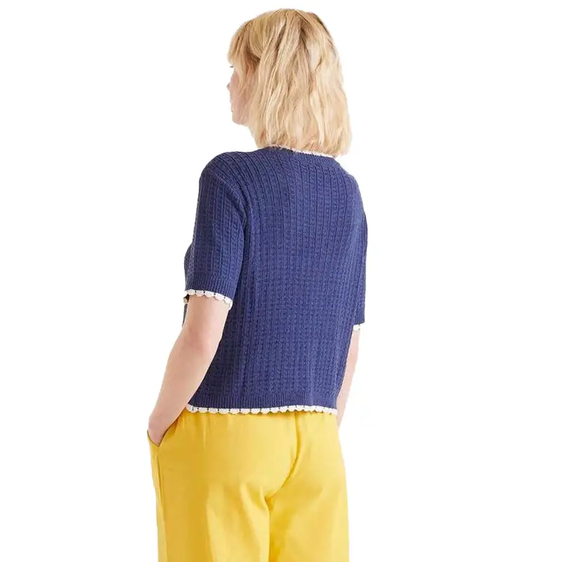 COMPAÑIA FANTASTICA CÁRDIGAN DE PUNTO MANGA CORTA