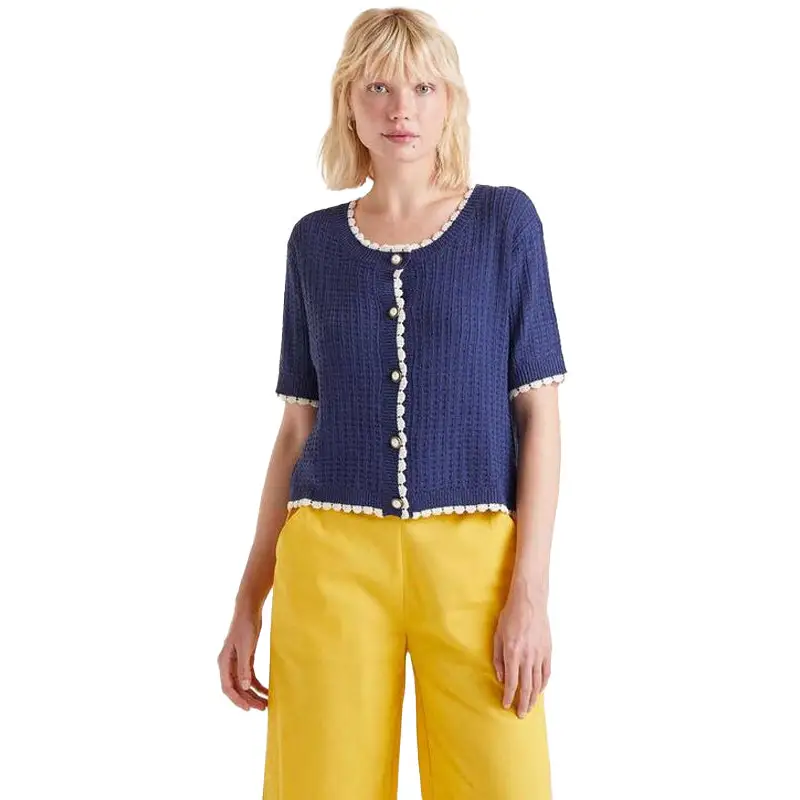 COMPAÑIA FANTASTICA CÁRDIGAN DE PUNTO MANGA CORTA