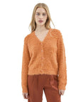 COMPAÑÍA FANTÁSTICA CARDIGAN DE PUNTO NARANJA