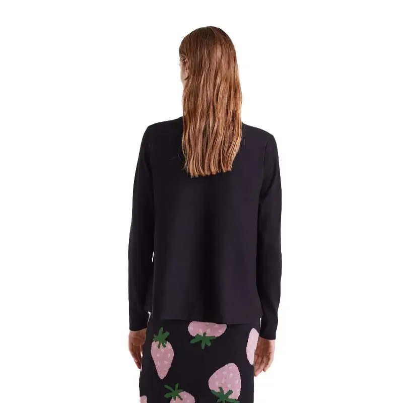 COMPAÑIA FANTASTICA CARDIGAN PUNTO NEGRO - textil