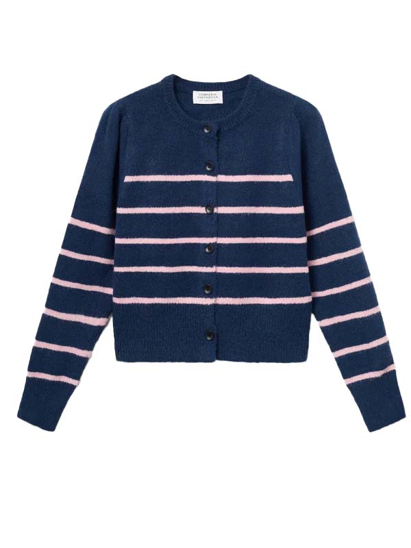 COMPAÑIA FANTASTICA CARDIGAN RAYA NAVY BLUE