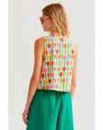 COMPANIA FANTASTICA CHALECO CON ESTAMPADO TULIPA