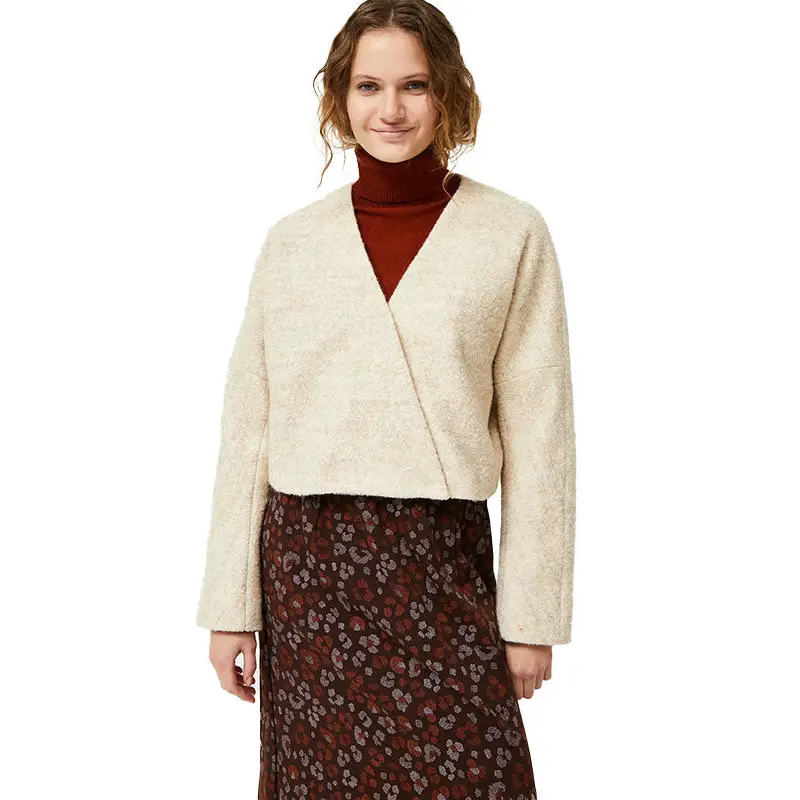 COMPANIA FANTASTICA CHAQUETA CRUZADA BEIGE