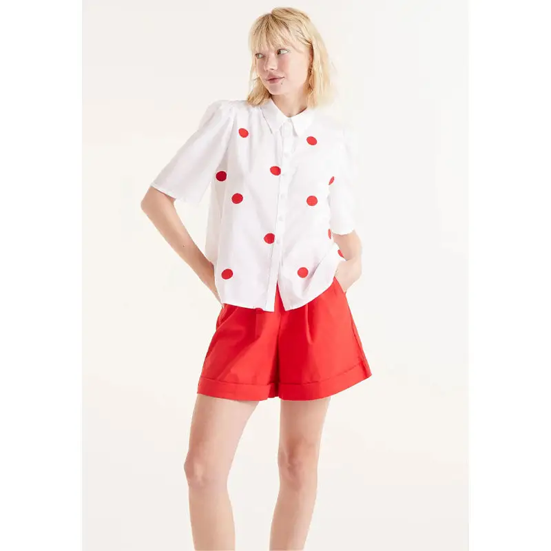 COMPAÑÍA FANTASTICA FALDA CORTA ESTAMPADO TERRAZO