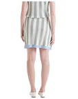 COMPAÑIA FANTASTICA FALDA CORTA PUNTO RAYAS VERDES