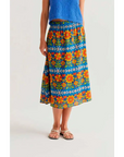 COMPANIA FANTASTICA FALDA MIDI CON ESTAMPADO GARDEN