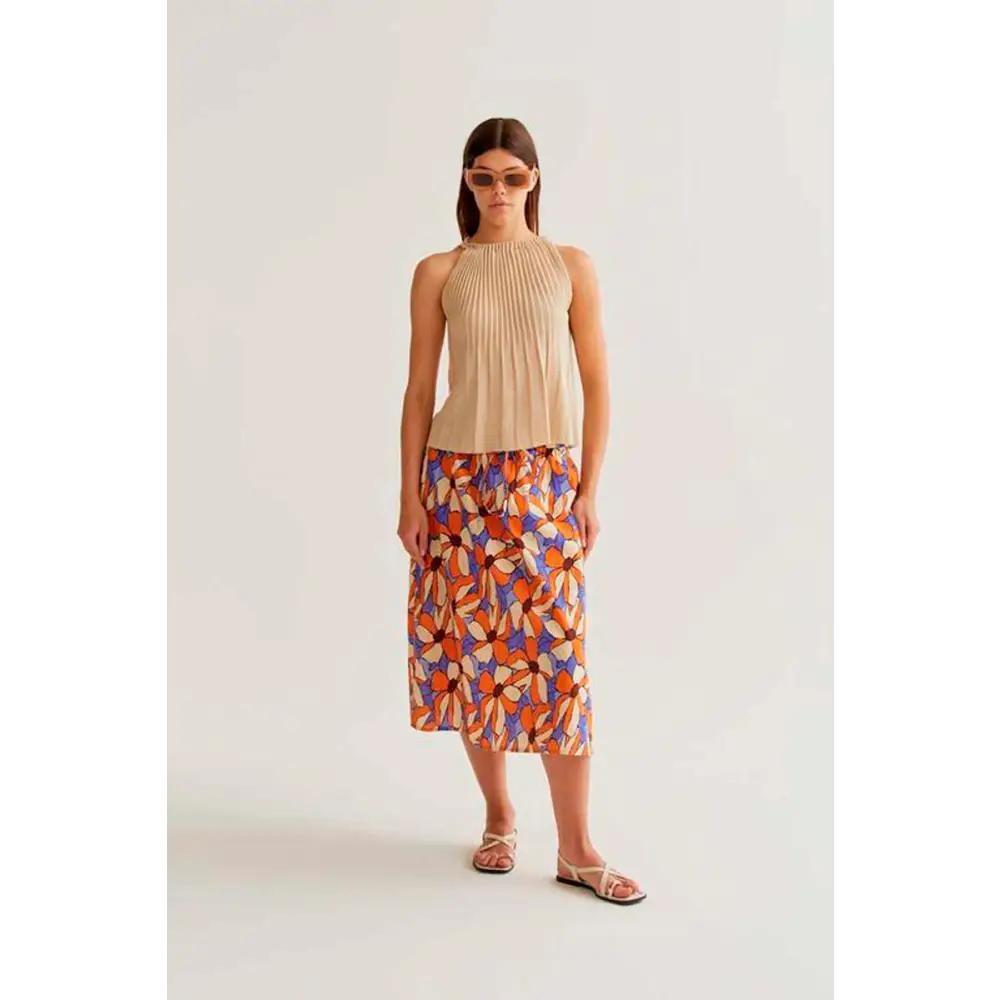 COMPAÑIA FANTASTICA FALDA MIDI CON ESTAMPADO MARIG