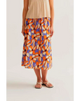 COMPAÑIA FANTASTICA FALDA MIDI CON ESTAMPADO MARIG