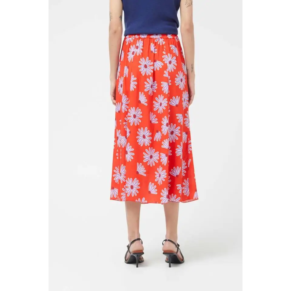 COMPAÑIA FANTASTICA FALDA MIDI DE MARGARITAS