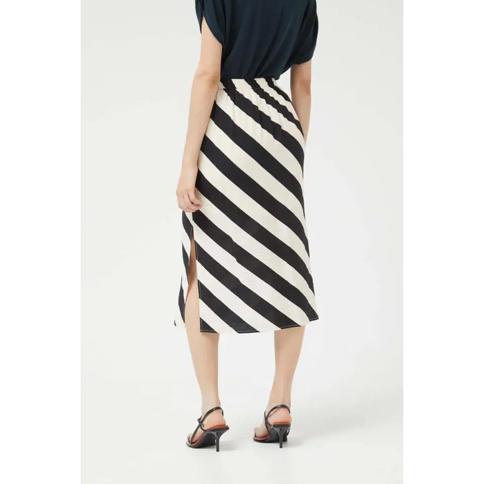 COMPAÑIA FANTASTICA FALDA MIDI DE RAYAS