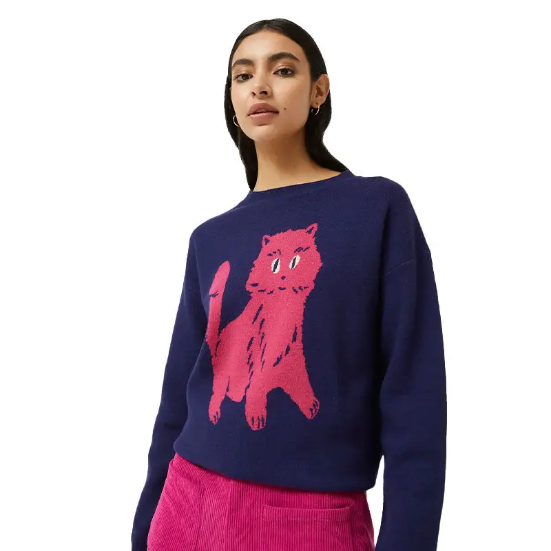 COMPAÑÍA FANTÁSTICA JERSEY CON PRINT DE GATO