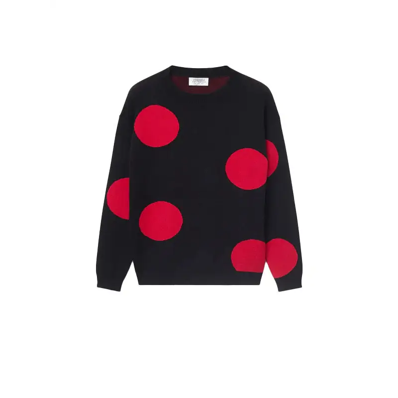 COMPAÑÍA FANTÁSTICA JERSEY DE PUNTO LUNARES ROJOS