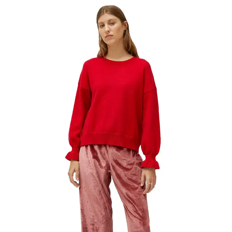 COMPAÑÍA FANTÁSTICA JERSEY DETALLE PUÑOS ROJO