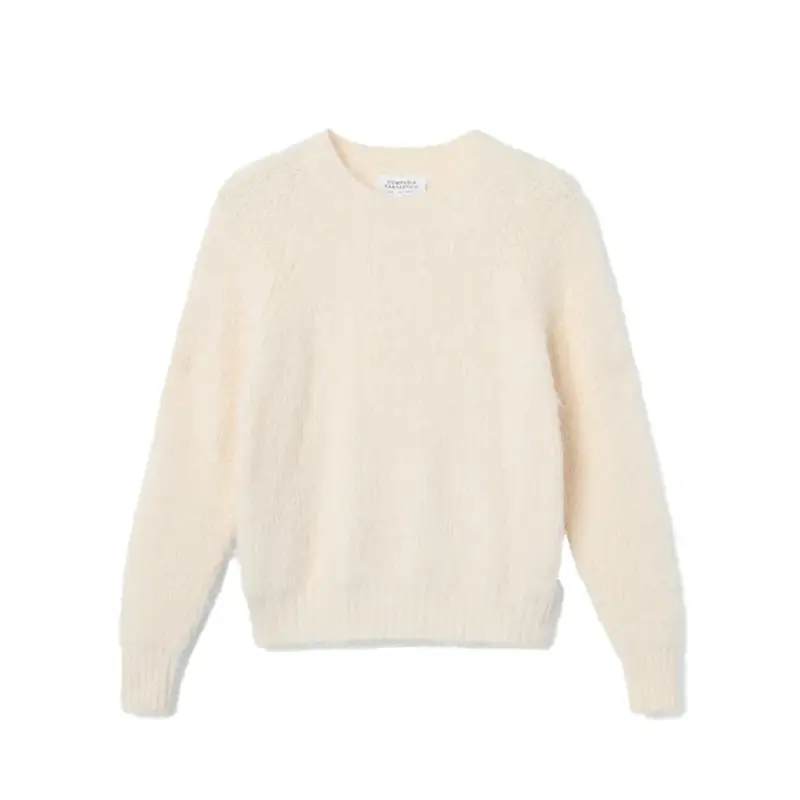 COMPAÑIA FANTASTICA JERSEY PUNTO CON TEXTURA BLANC