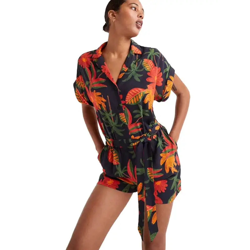 COMPAÑÍA FANTASTICA MONO CORTO ESTAMPADO FLORAL FA