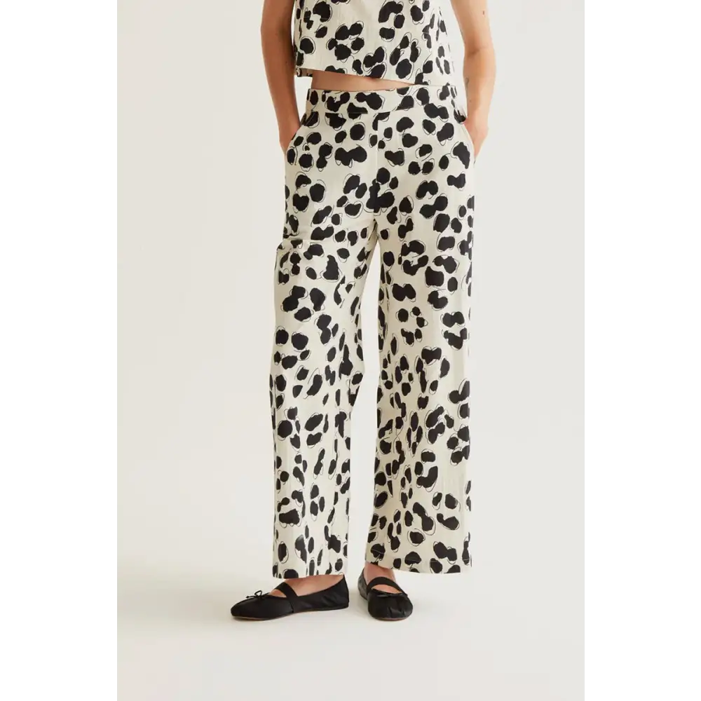 COMPANIA FANTASTICA PANTALON CON ESTAMPADO DALMATIAN