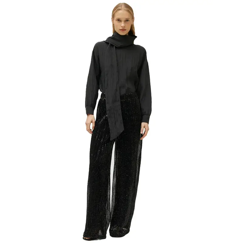 COMPANIA FANTASTICA PANTALON DE LENTEJUELAS NEGRO