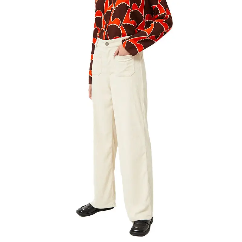COMPANIA FANTASTICA PANTALON DE PANA BLANCO