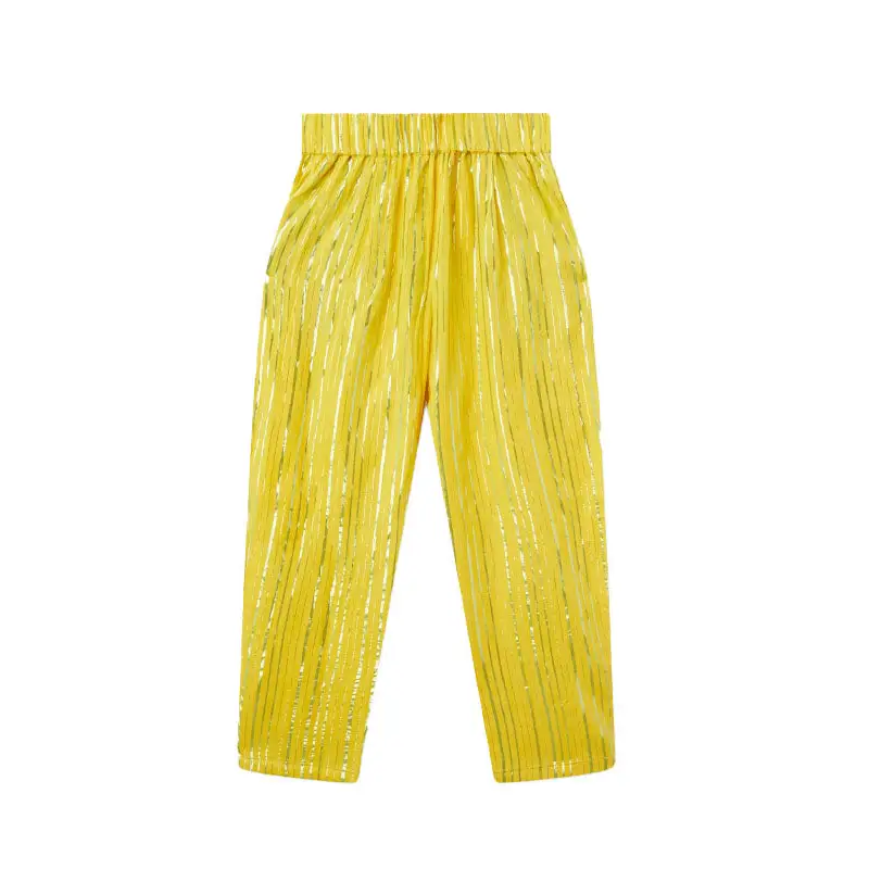 COMPANIA FANTASTICA PANTALON LARGO LUREX AMARILLO