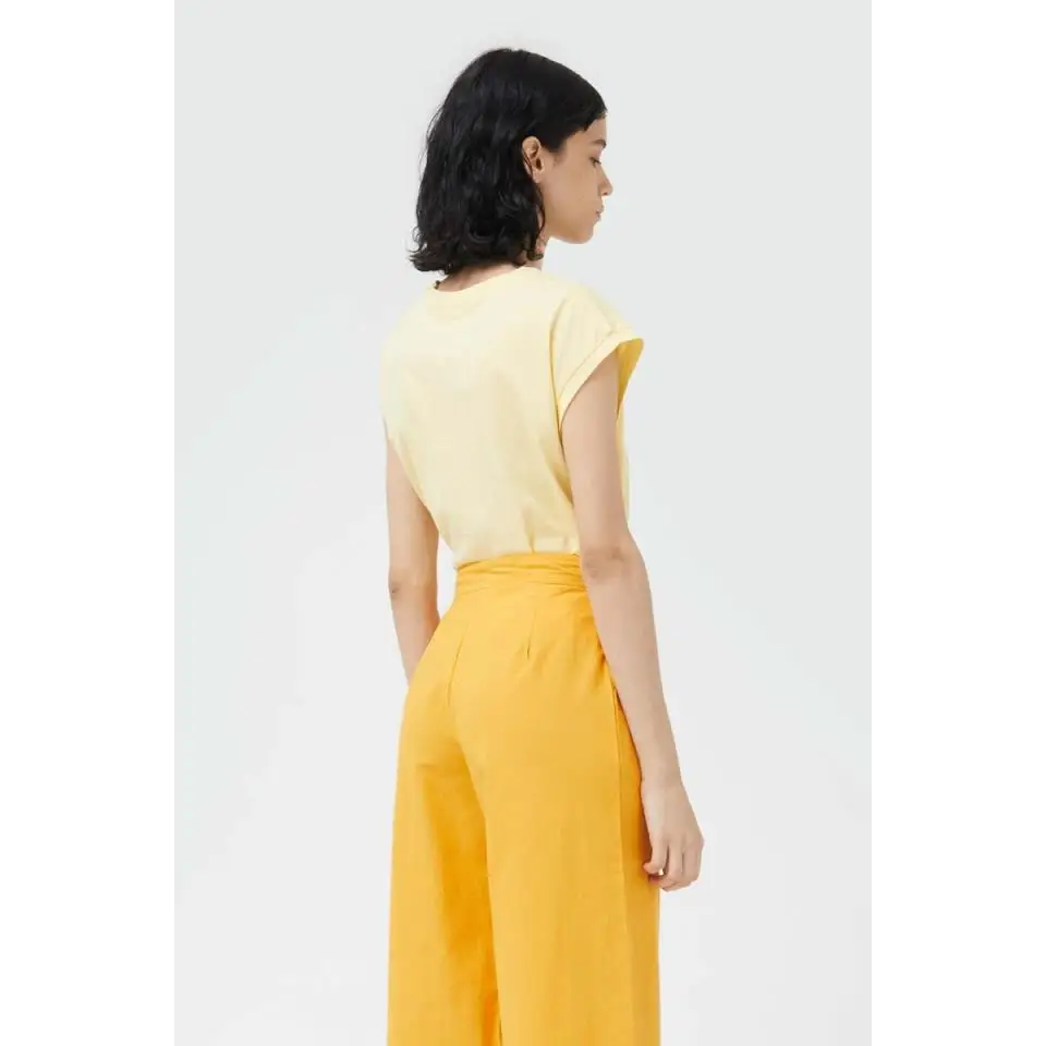 COMPAÑIA FANTASTICA PANTALON PALAZZO MOSTAZA