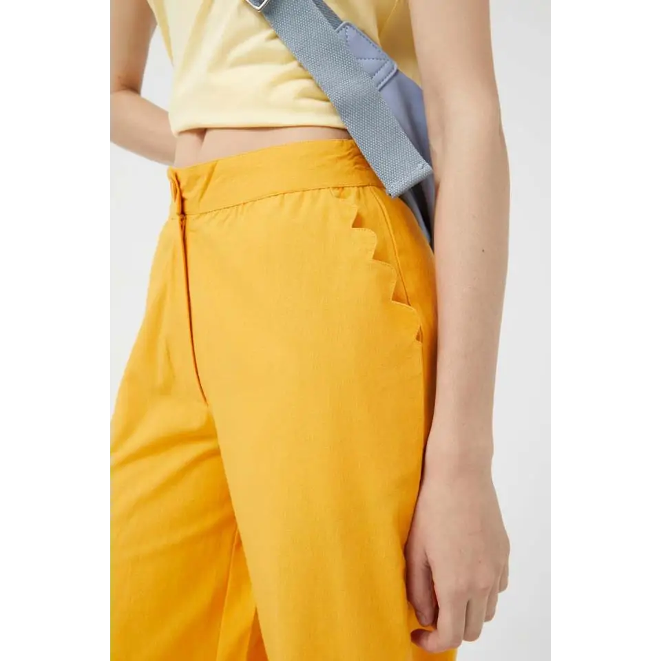 COMPAÑIA FANTASTICA PANTALON PALAZZO MOSTAZA