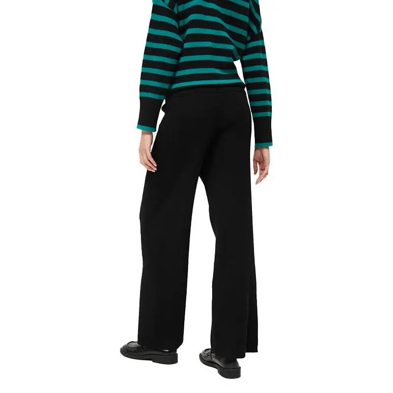 COMPAÑÍA FANTÁSTICA PANTALÓN RECTO DE PUNTO NEGRO