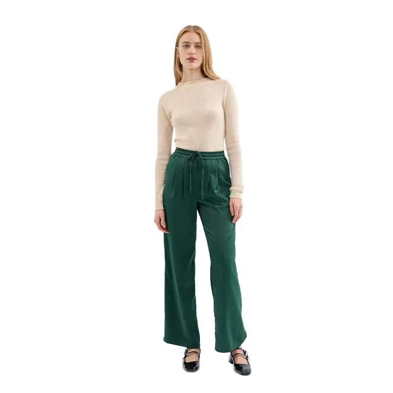COMPAÑÍA FANTÁSTICA PANTALÓN SATINADO VERDE