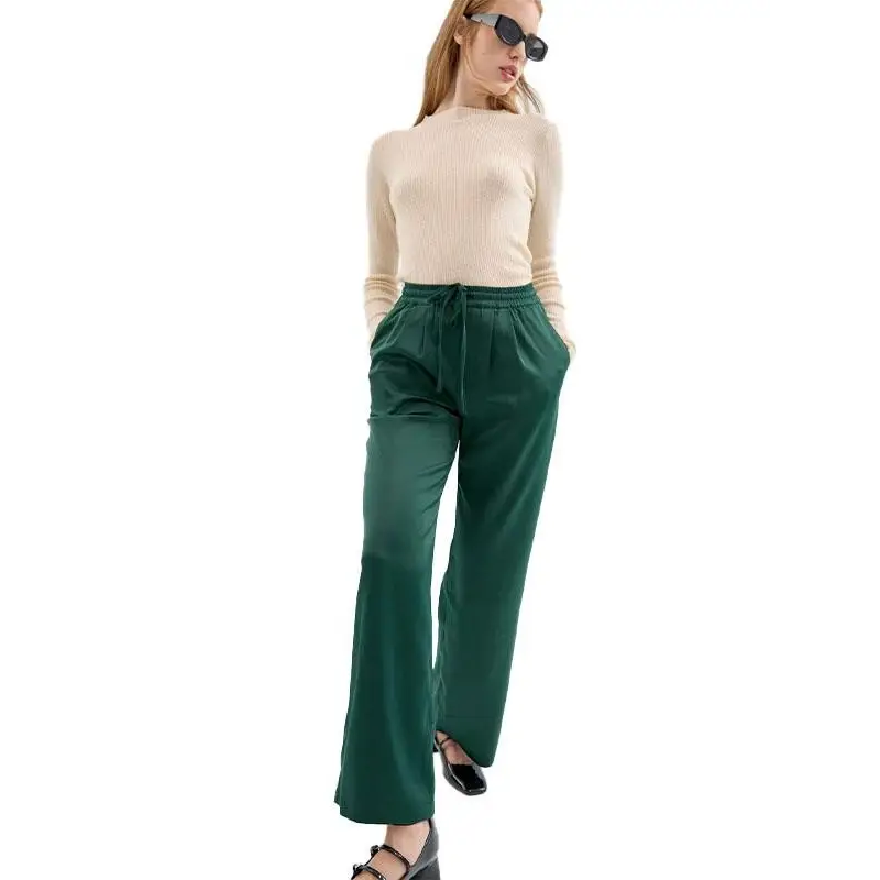 COMPAÑÍA FANTÁSTICA PANTALÓN SATINADO VERDE