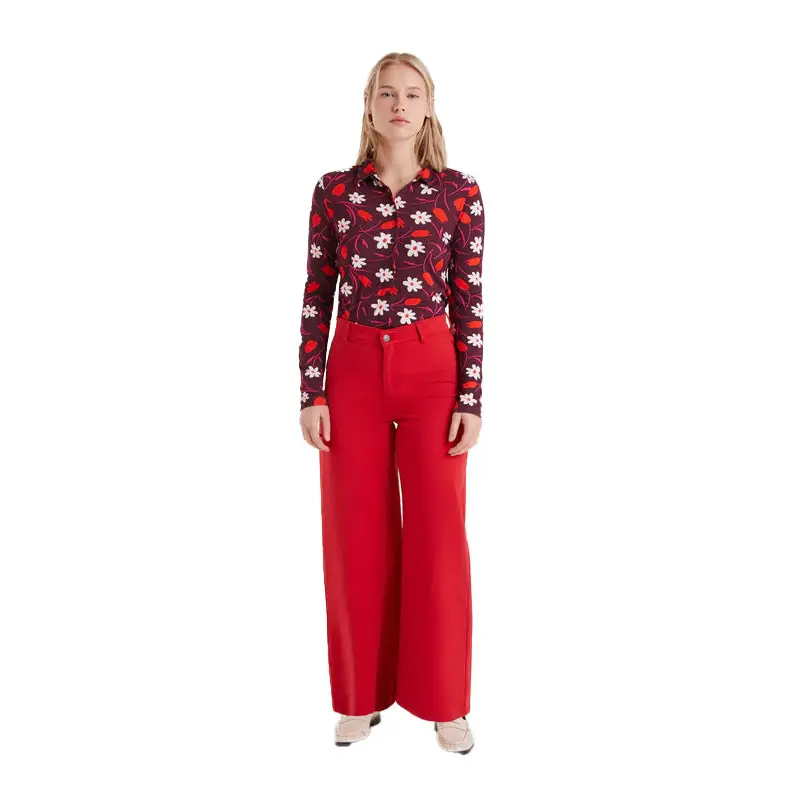 COMPAÑIA FANTASTICA PANTALON VAQUERO ROJO - textil