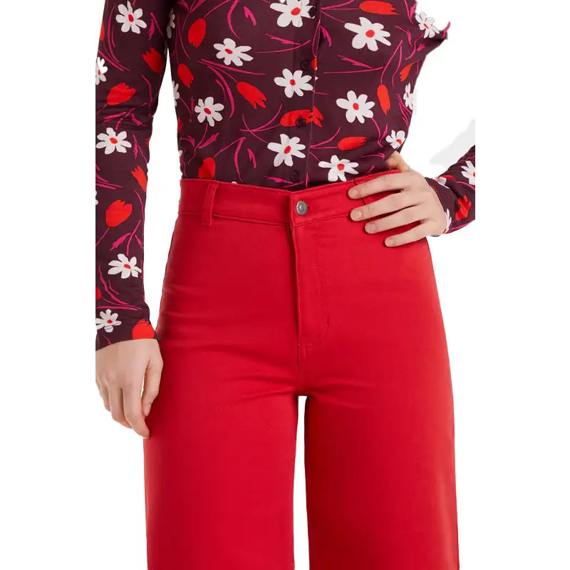COMPAÑIA FANTASTICA PANTALON VAQUERO ROJO - textil