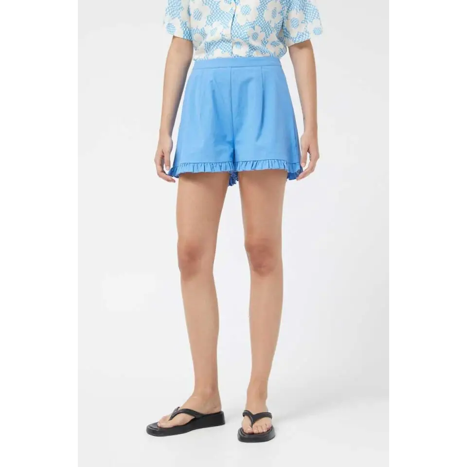 COMPANIA FANTASTICA SHORT CON VOLANTE AZUL