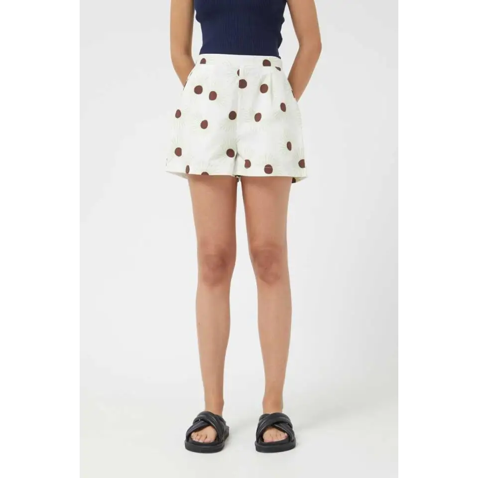 COMPANIA FANTASTICA SHORT FLORAL GREEN SUN