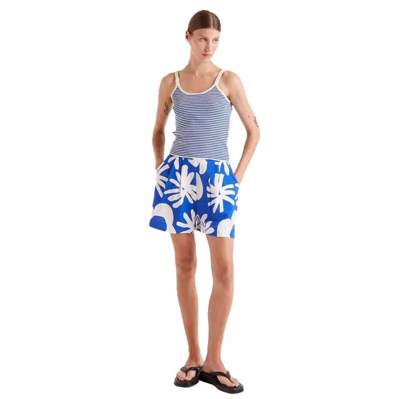 COMPAÑÍA FANTASTICA SHORTS ESTAMPADO FLORAL BLUET