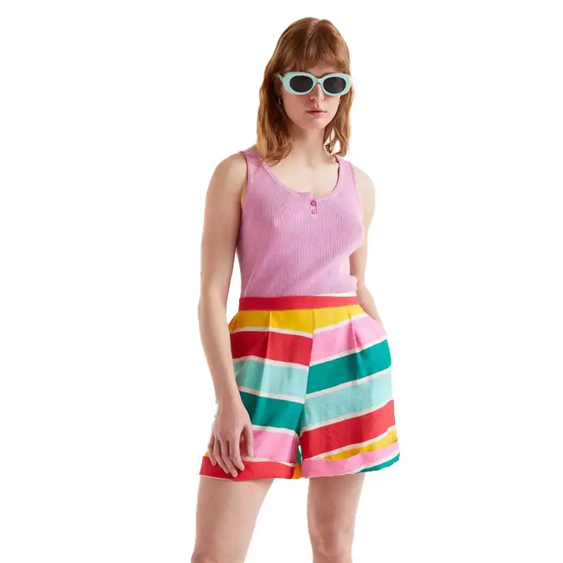 COMPANIA FANTASTICA SHORTS ESTAMPADO RAYAS COLOUR
